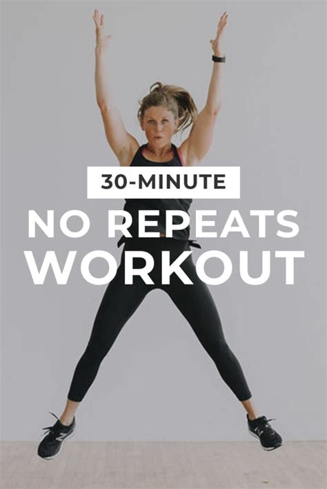 30 Minute HIIT Workout, No Repeats | Nourish Move Love