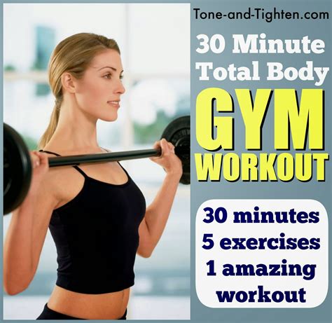 30 Minute Total Body Gym Workout | Tone and Tighten
