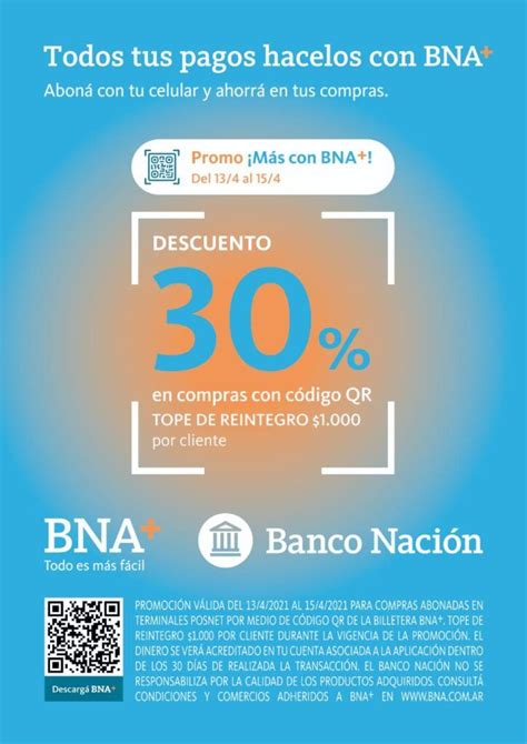30% Off pagando con QR del BNA+ en nuestras estaciones