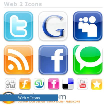 30 originales sets de iconos de redes sociales – DobleClic ...