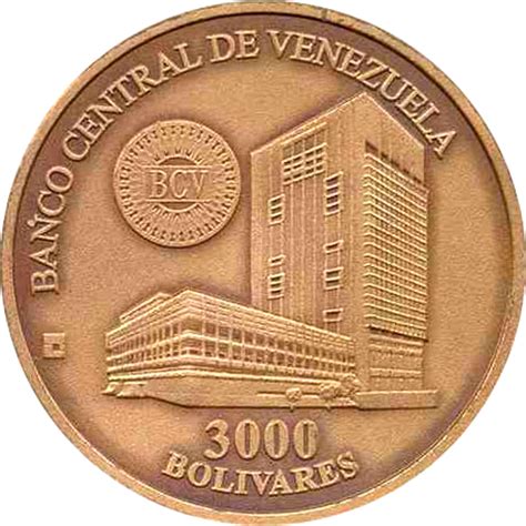 3,000 Bolívares  Casa de la Moneda de Maracay    Venezuela ...