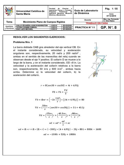 315551856 Ejercicios dinamica.docx | Dinámica  Mecánica ...