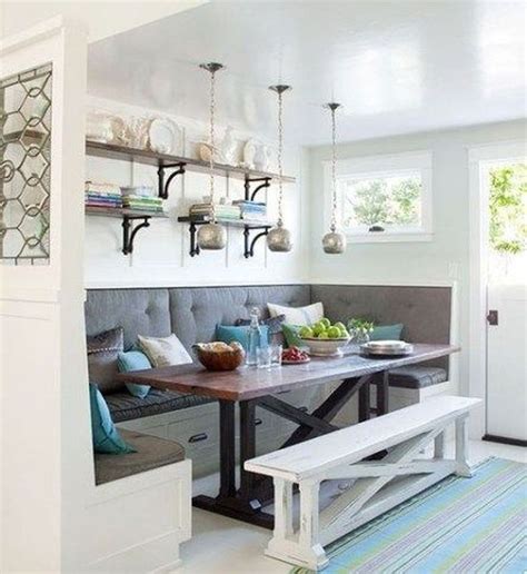 33 Awesome Corner Bench Kitchen Table Design Ideas ...