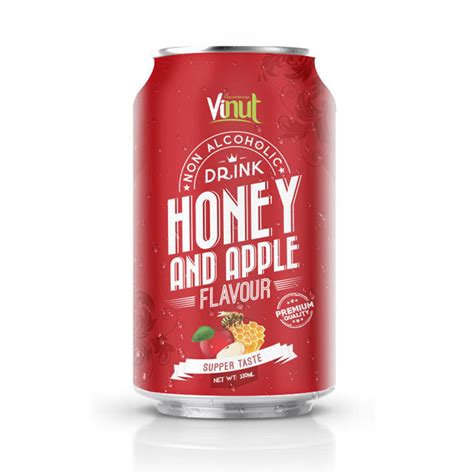 330 ml Canned Non Alcoholic Beer Drink Honey and Apple Flavour