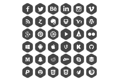 36 iconos de redes sociales en cuatro estilos gratis ...