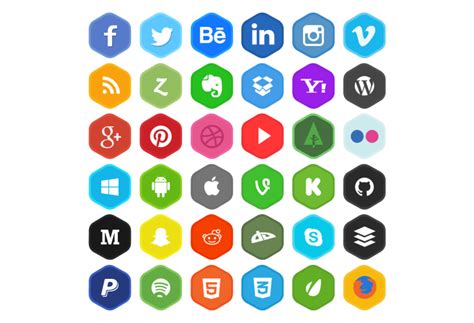 36 iconos de redes sociales en cuatro estilos gratis ...