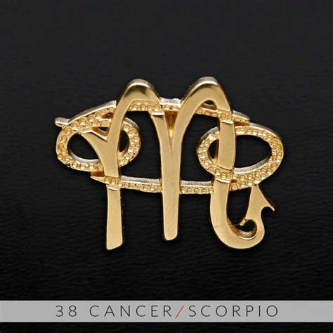 38 Cancer and Scorpio Gold Unity Pendant on Storenvy