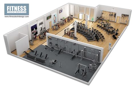 3D Gym Design & 3D Fitness Layout Portfolio | Fitness Tech Design