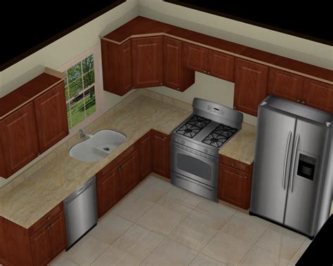 3D Kitchen Model Design.
