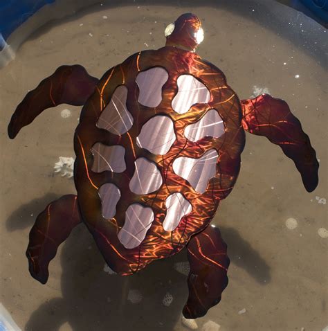 3D Sea Turtle Wall Art / Sea Turtle 3D Wall Art Decor Metal Refraction ...