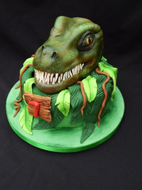 3D T Rex Cake by Elizabeth Miles Cake Design | T rex cake ...