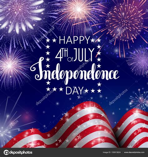 4 de julio, día de la independencia americana fondo de ...