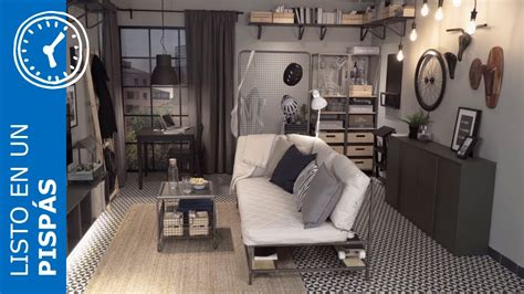 4 ideas para salones pequeños en un pispás   IKEA   YouTube