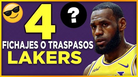 4 Jugadores en TRASPASOS o FICHAJES a Lakers y Lebron James  | NBA ...