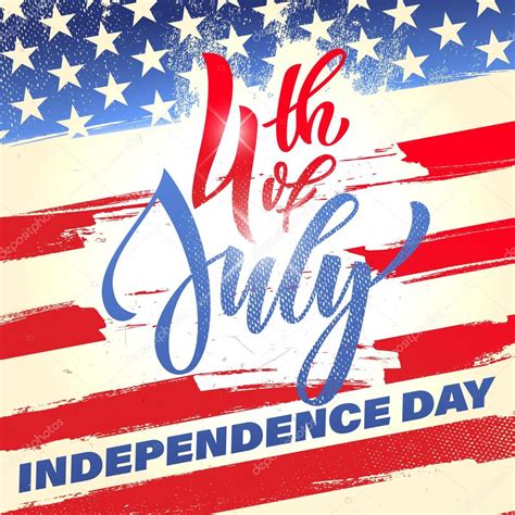 4 lipca Dzień Niepodległości Usa fireworks z życzeniami ...