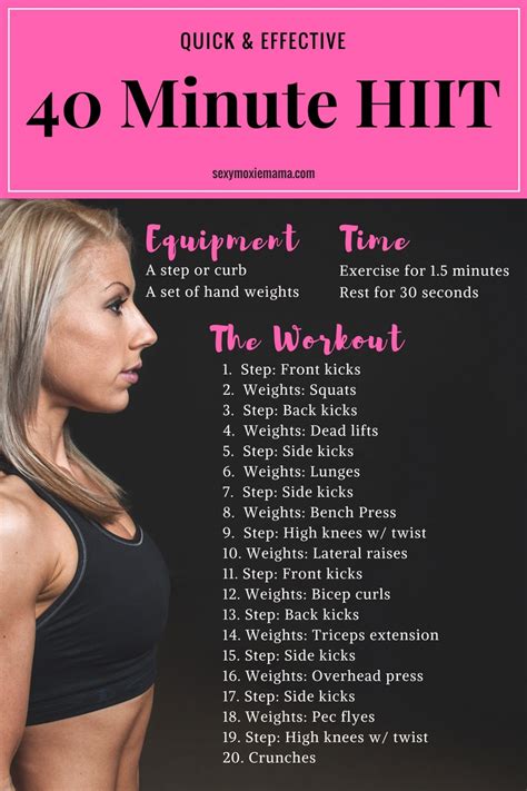 40 Minute HIIT Workout | The Moxie Mama