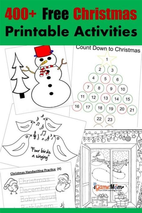 400+ Free Christmas Learning Printable Activities for Kids