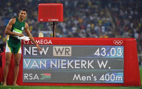 400M World Record   Rio Olympics Wayde Van Niekerk 400m World Record ...