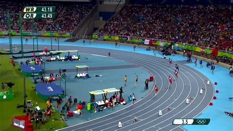 400M World Record / Rio Replay: Men s 400m Sprint Final   YouTube ...