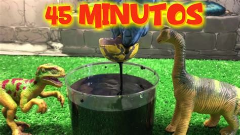 45 Minutos Experimentos Caseros de Huevos de Dinosaurio de Juguete para ...