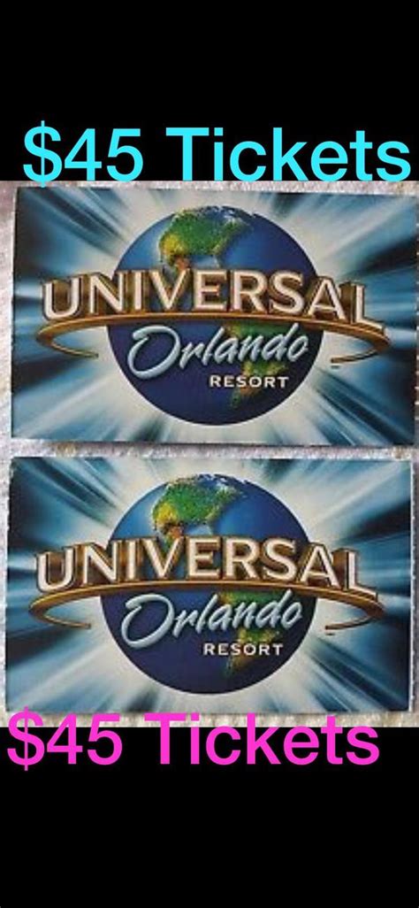 $48 Universal Tickets for Sale in Orlando, FL   OfferUp