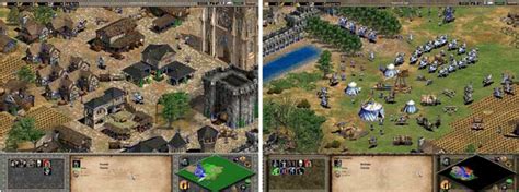 5  a  A typical town in Age of Empires 2  Ensemble Studios  built by a ...