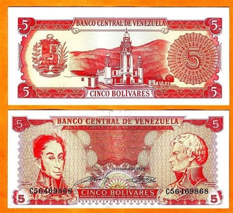 5 BOLIVARES | Billetes y Monedas de Venezuela | Venezuela ...