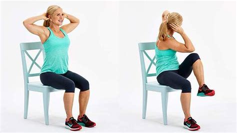 5 chair exercises that reduce belly fat fast