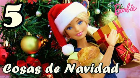 5 Cosas de Navidad para Muñecas Barbie faciles de Hacer ...