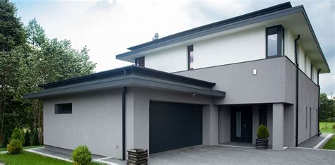 5 Fachadas de casas modernas en gris y negro