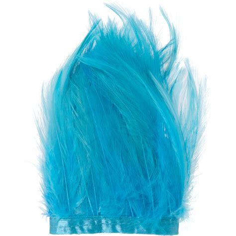 5 Feather Fringe Trim: Turquoise 40 [75 0183TQ ...