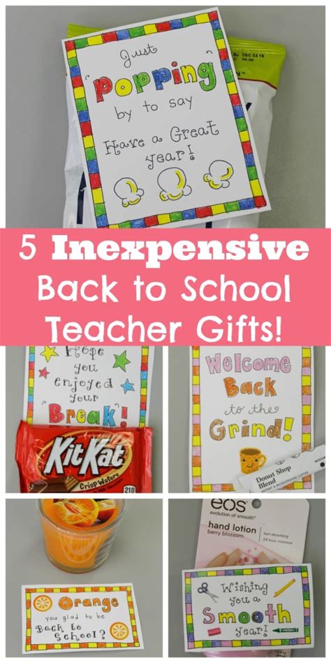 5 Inexpensive Back to School Gifts for Teachers   FREE ...