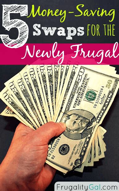 5 Money Saving Swaps for the Newly Frugal   Frugality Gal