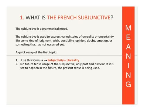 5 things you need to know about french subjunctive