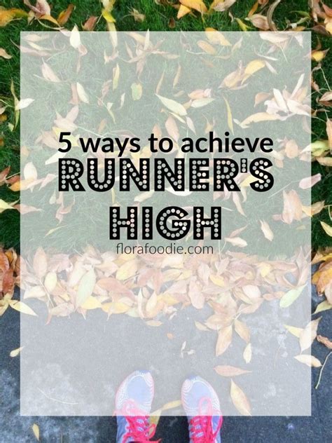 5 Tips on How to Achieve Runner s High  Not Just By Running    Flora ...