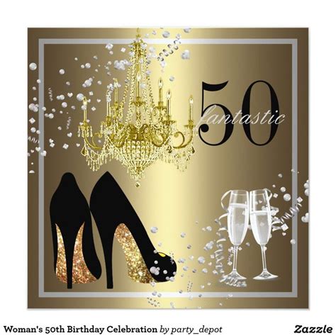 50.a celebración del cumpleaños de la mujer invitación 5 ...