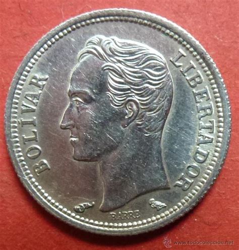 50 céntimos. plata. bolivar. 1960. venezuela   Vendido en ...
