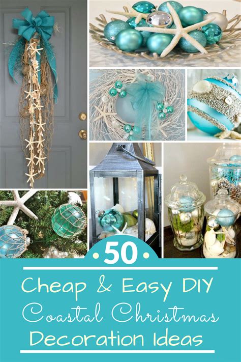 50 Cheap & Easy DIY Coastal Christmas Decorations ...