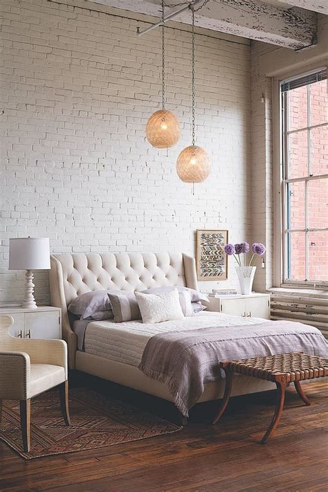 50 Delightful and Cozy Bedrooms with Brick Walls