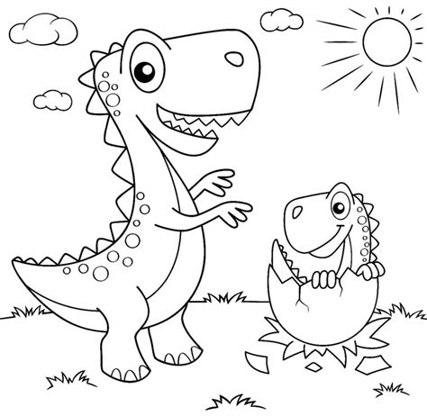 50+ Desenhos para colorir de dinossauro T Rex   Dicas Práticas