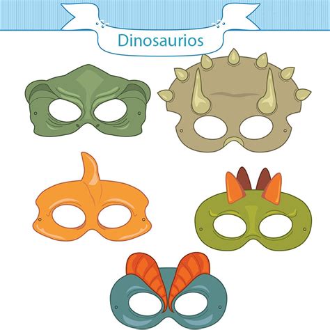 50 Mascaras Antifaces De Dinosaurios T rex   $ 450.00 en ...