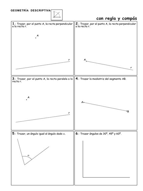 54 Ejercicios Basicos de Geometria Descriptiva