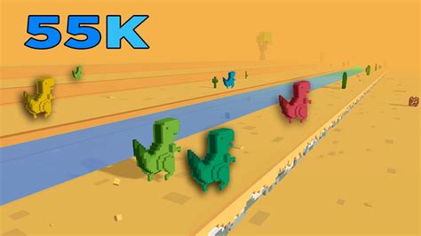 55К! T rex run 3D  Dino 3d    YouTube