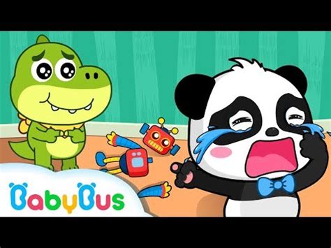 57  Baby Panda Kiki Crying in Kindergarten | Play with Toy Robot ...