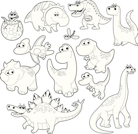 58 dinosaurios para colorear y pintar: Descargar e ...