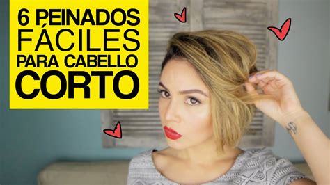 6 Peinados fáciles para cabello corto | Maiah Ocando   YouTube