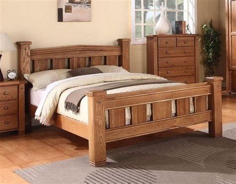 6  Super King Size Solid Natural Oak Bed Frame MICHIDEAN ...