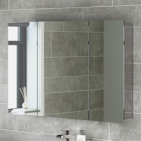 600 x 900 Stainless Steel Bathroom Mirror Cabinet Modern ...