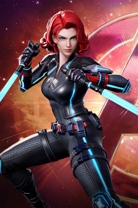 640x960 Natasha Romanoff as Black Widow in Marvel Super War iPhone 4 ...