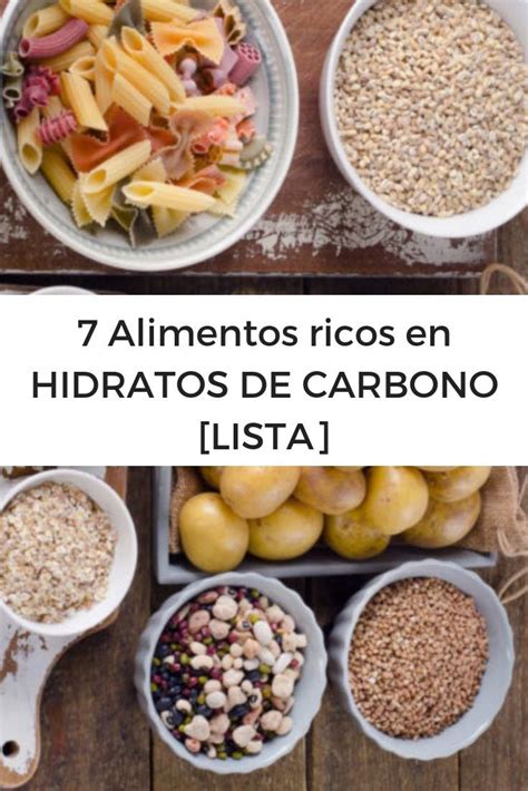 7 Alimentos ricos en HIDRATOS DE CARBONO [LISTA]